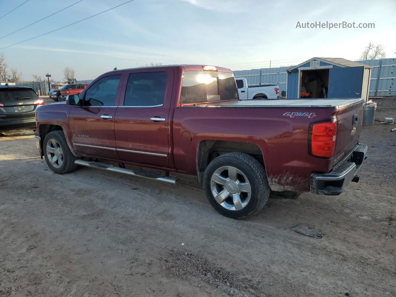 2015 Chevrolet Silverado K1500 Ltz Burgundy vin: 3GCUKSEC0FG165156