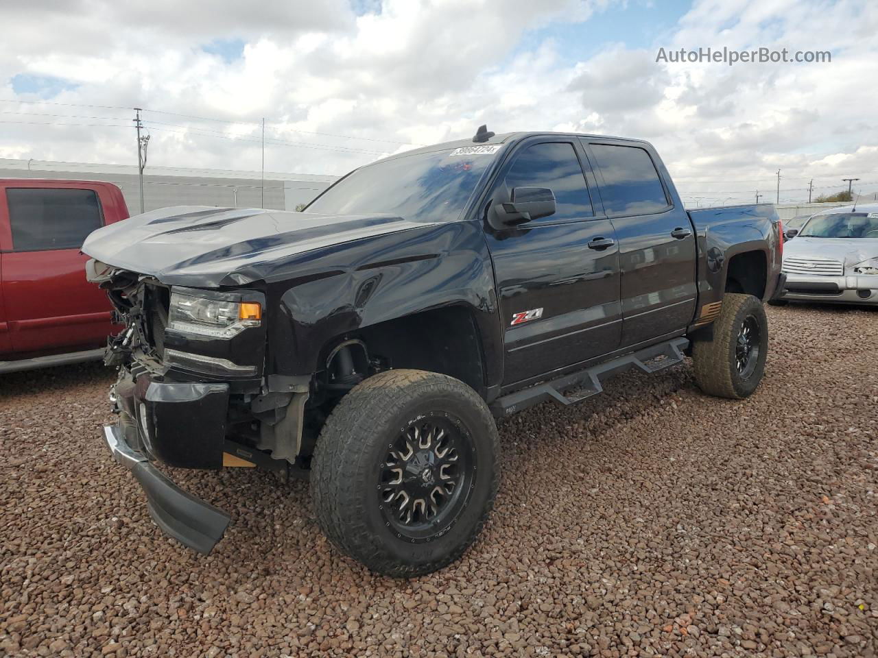 2016 Chevrolet Silverado K1500 Ltz Black vin: 3GCUKSEC0GG327661