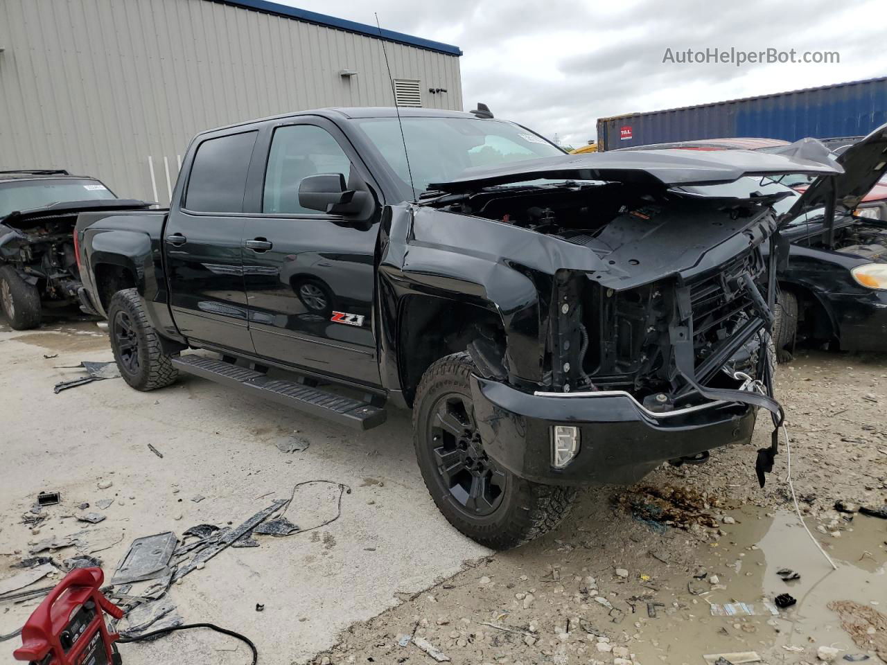 2018 Chevrolet Silverado K1500 Ltz Black vin: 3GCUKSEC0JG234470