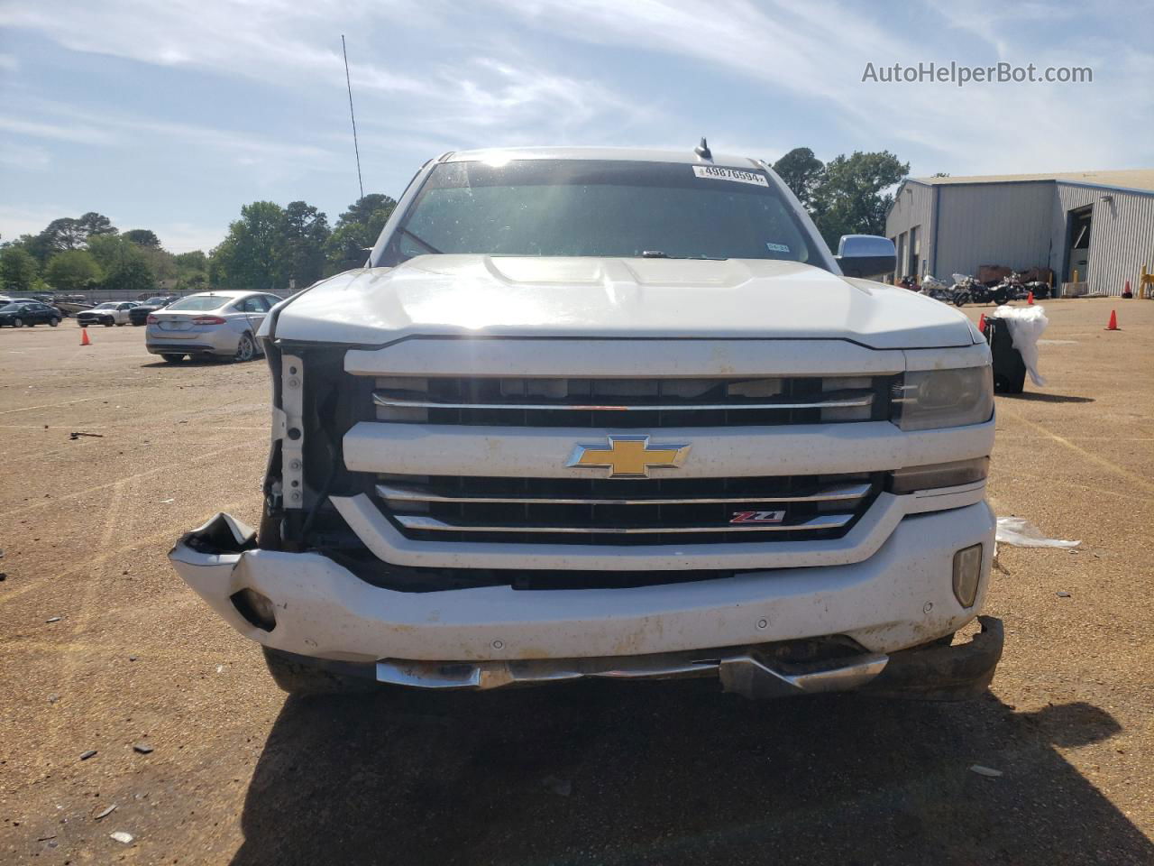 2016 Chevrolet Silverado K1500 Ltz White vin: 3GCUKSEC1GG224698