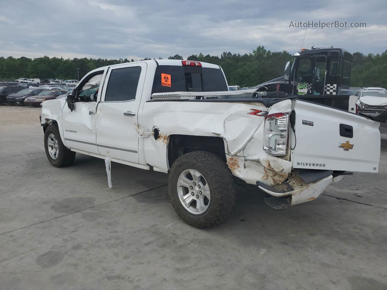 2018 Chevrolet Silverado K1500 Ltz White vin: 3GCUKSEC1JG115357