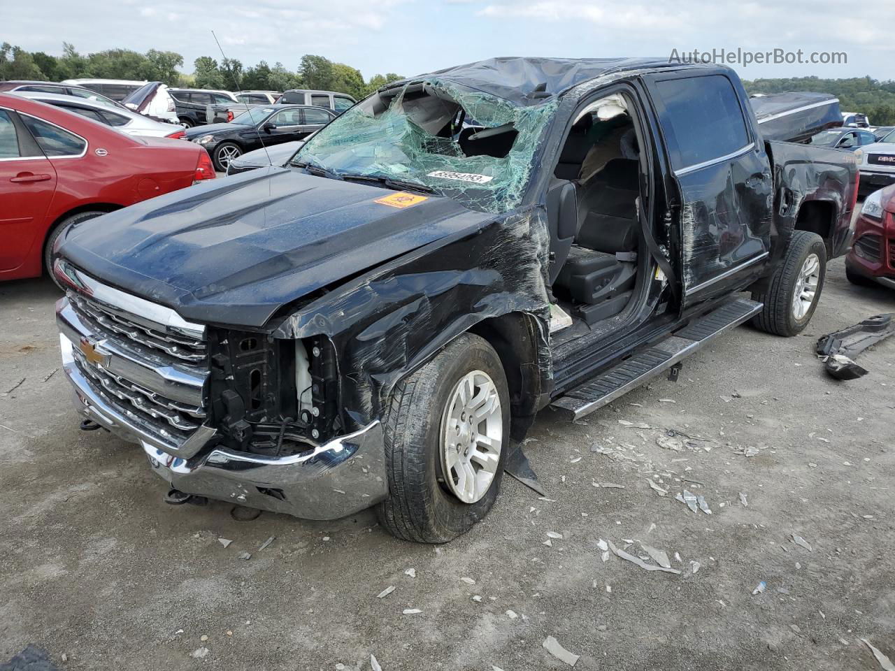 2018 Chevrolet Silverado K1500 Ltz Black vin: 3GCUKSEC2JG632179