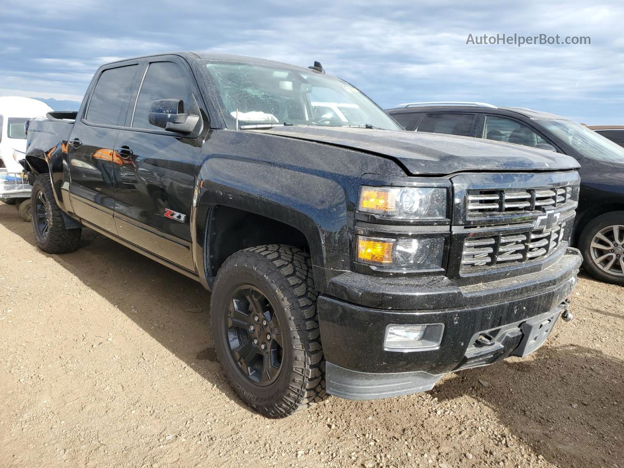 2015 Chevrolet Silverado K1500 Ltz Black vin: 3GCUKSEC3FG368199