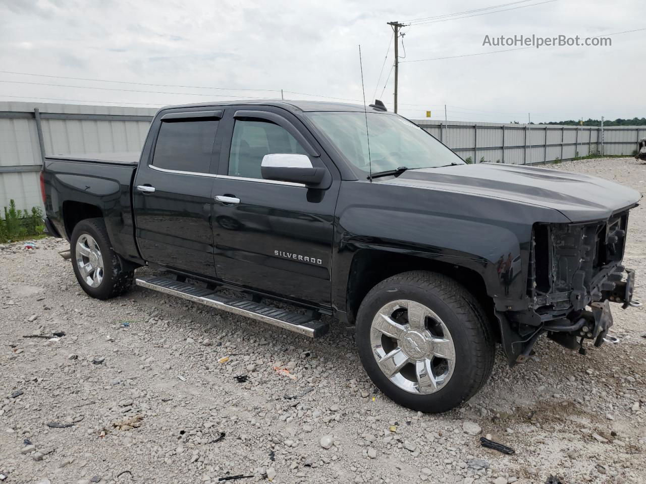 2016 Chevrolet Silverado K1500 Ltz Black vin: 3GCUKSEC4GG233265