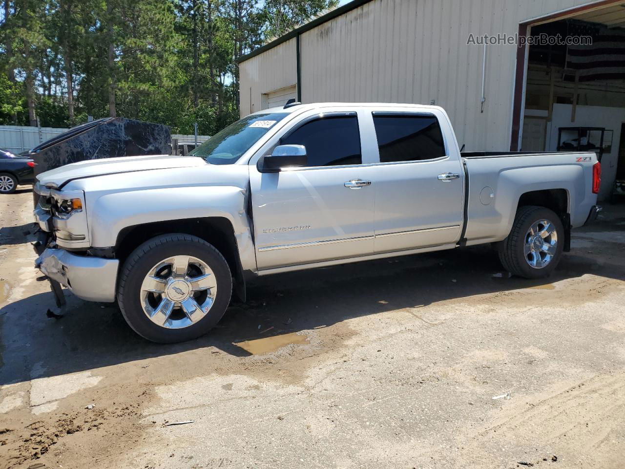 2016 Chevrolet Silverado K1500 Ltz Silver vin: 3GCUKSEC4GG260904