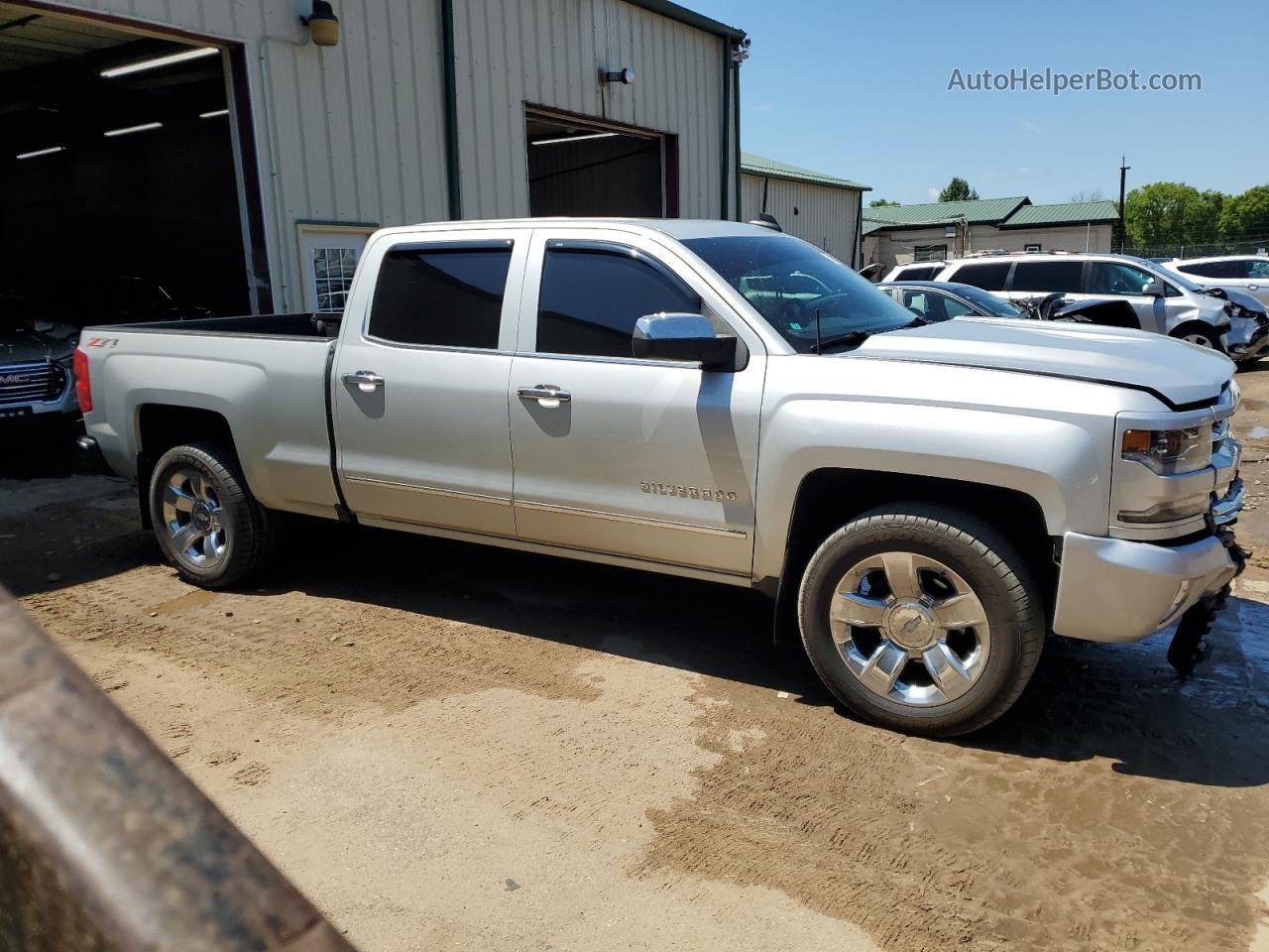 2016 Chevrolet Silverado K1500 Ltz Silver vin: 3GCUKSEC4GG260904