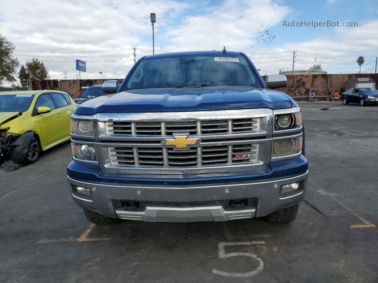 2015 Chevrolet Silverado K1500 Ltz Blue vin: 3GCUKSEC5FG377552