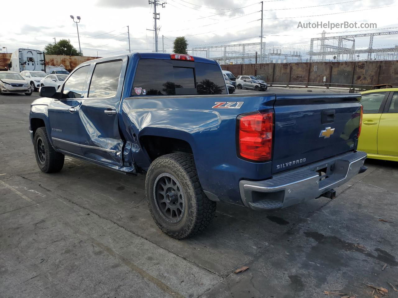 2015 Chevrolet Silverado K1500 Ltz Blue vin: 3GCUKSEC5FG377552