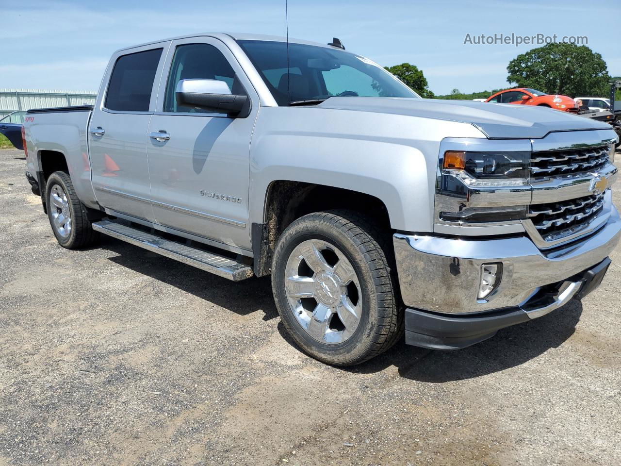 2018 Chevrolet Silverado K1500 Ltz Silver vin: 3GCUKSEC5JG346469