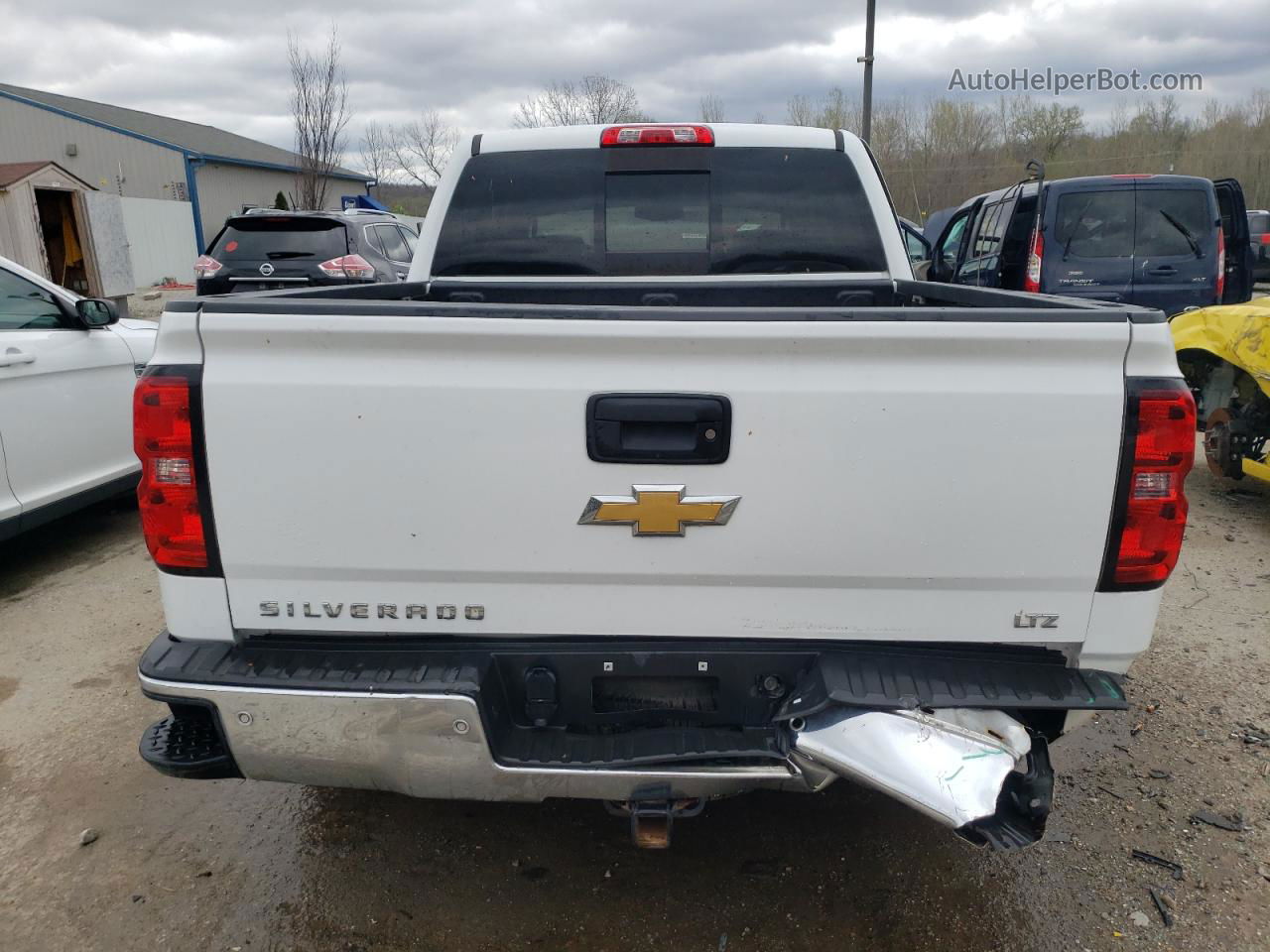 2015 Chevrolet Silverado K1500 Ltz White vin: 3GCUKSEC6FG512439