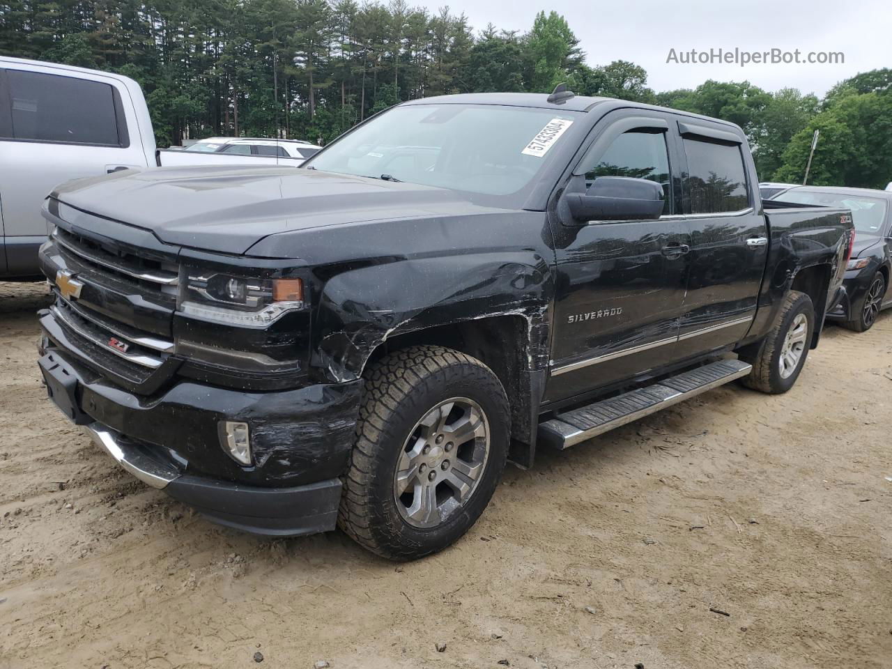 2016 Chevrolet Silverado K1500 Ltz Black vin: 3GCUKSEC6GG215785