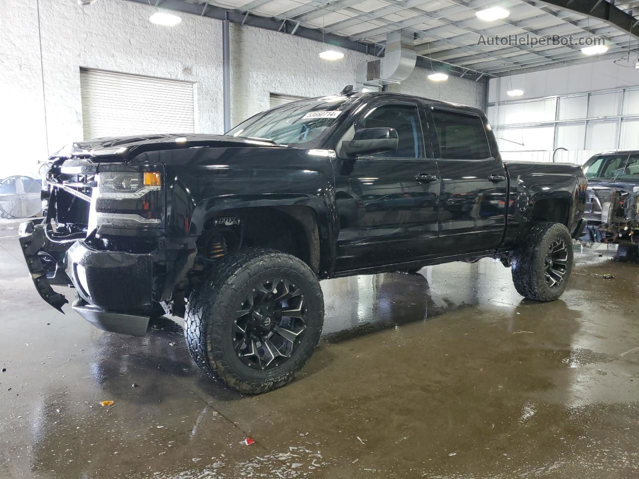 2016 Chevrolet Silverado K1500 Ltz Black vin: 3GCUKSEC6GG350734