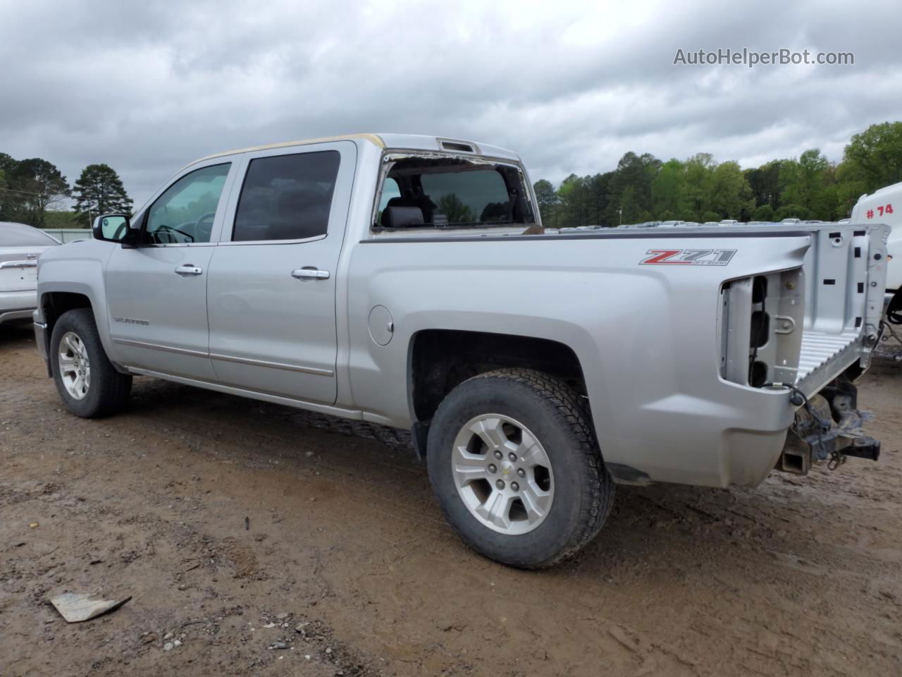 2015 Chevrolet Silverado K1500 Ltz Silver vin: 3GCUKSEC8FG111538