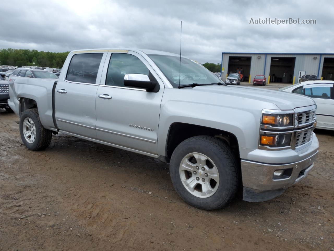 2015 Chevrolet Silverado K1500 Ltz Silver vin: 3GCUKSEC8FG111538