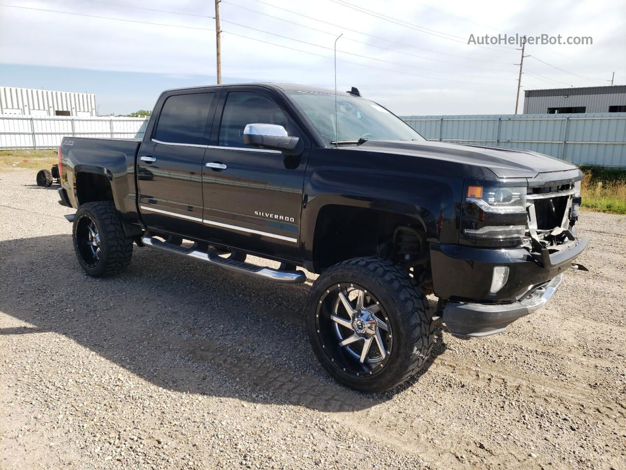 2016 Chevrolet Silverado K1500 Ltz Black vin: 3GCUKSEC8GG358141