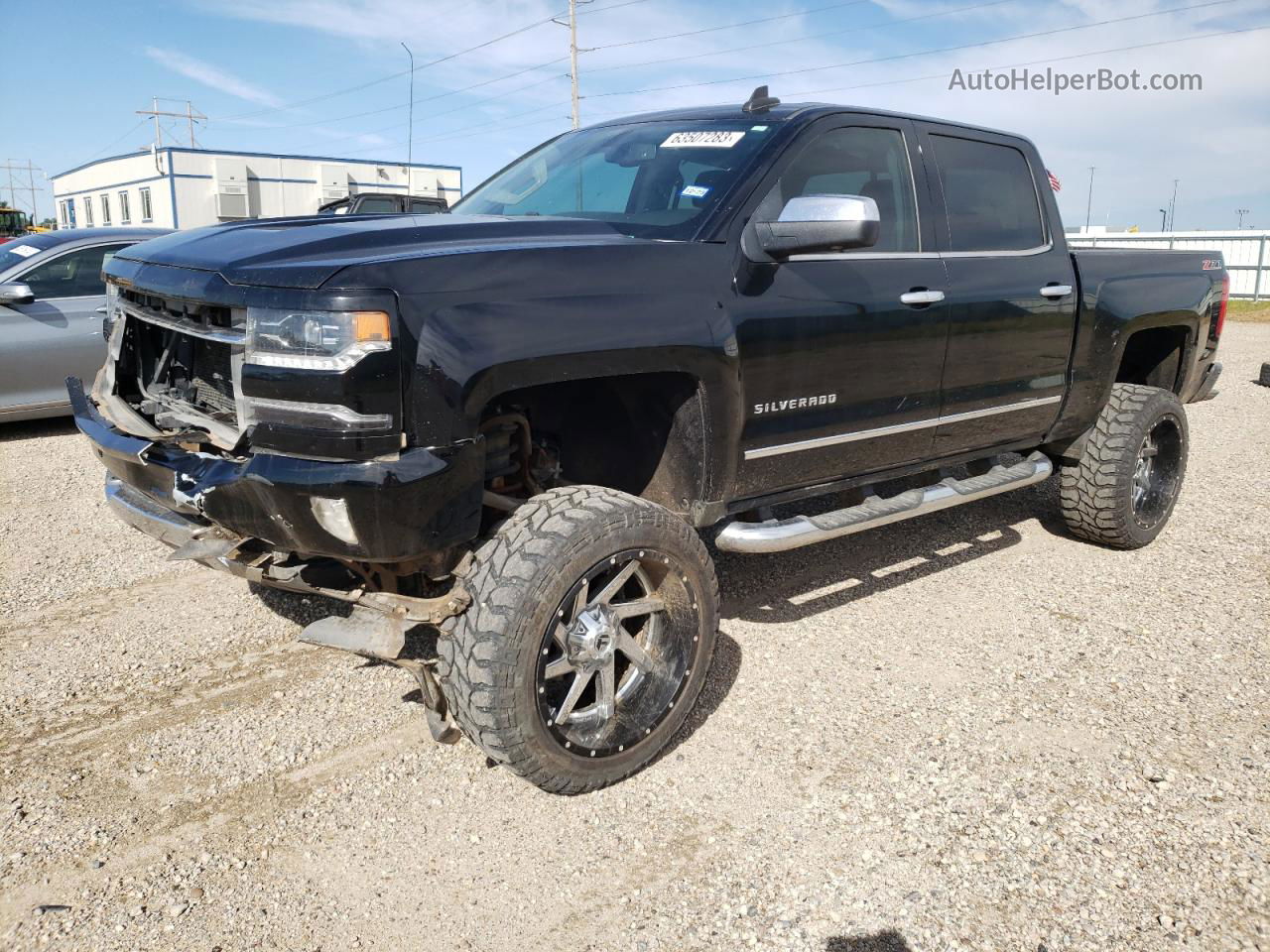 2016 Chevrolet Silverado K1500 Ltz Black vin: 3GCUKSEC8GG358141