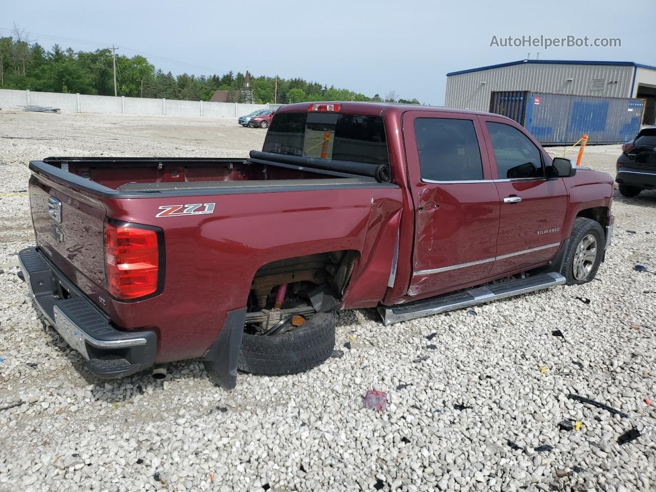 2015 Chevrolet Silverado K1500 Ltz Red vin: 3GCUKSEC9FG127795