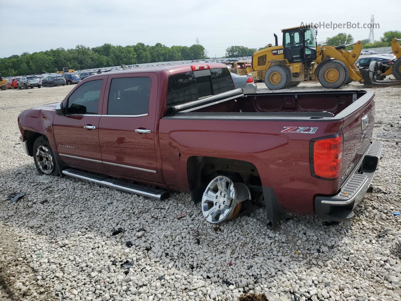 2015 Chevrolet Silverado K1500 Ltz Red vin: 3GCUKSEC9FG127795