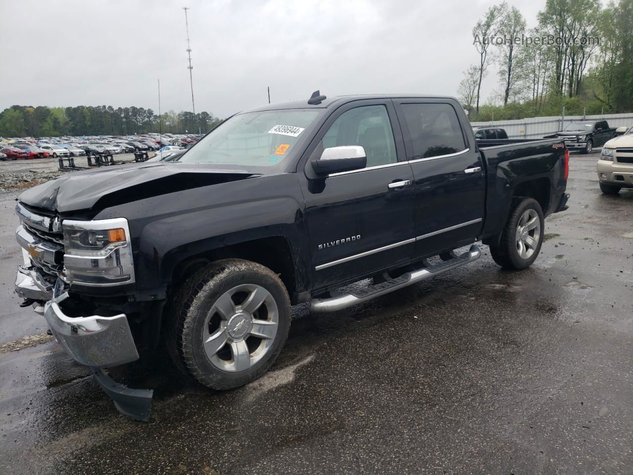 2016 Chevrolet Silverado K1500 Ltz Black vin: 3GCUKSEC9GG304105