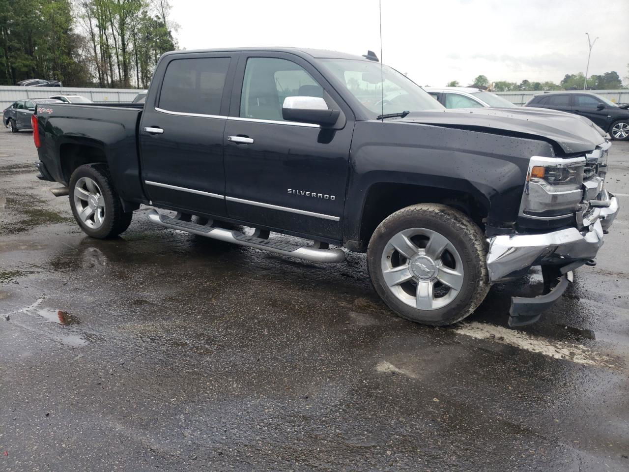 2016 Chevrolet Silverado K1500 Ltz Black vin: 3GCUKSEC9GG304105