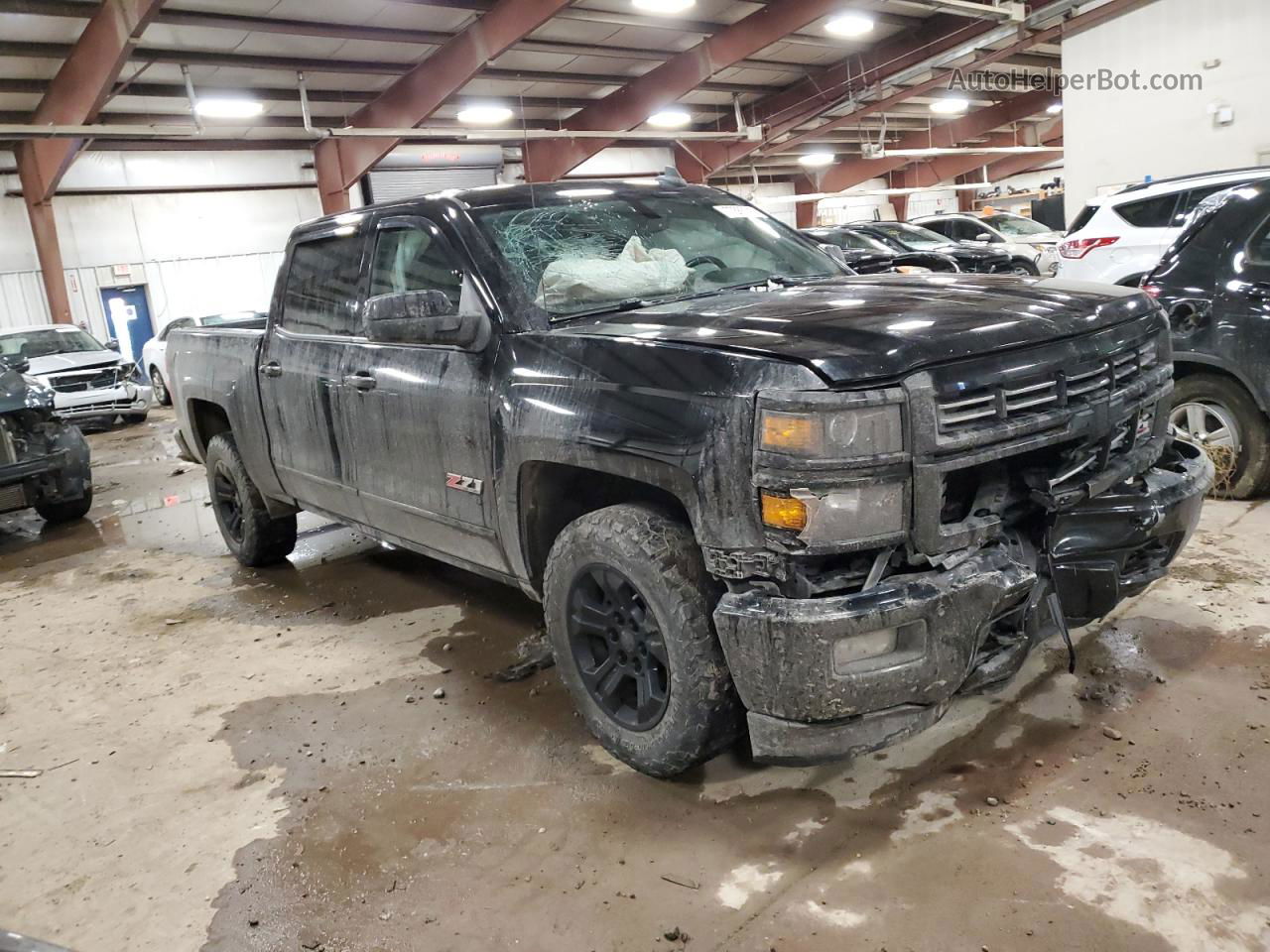 2015 Chevrolet Silverado K1500 Ltz Black vin: 3GCUKSEJ5FG447730