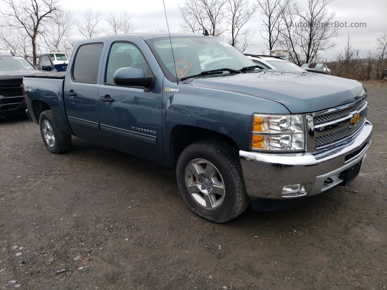 2013 Chevrolet Silverado K1500 Hybrid Blue vin: 3GCUKUEJ6DG232673