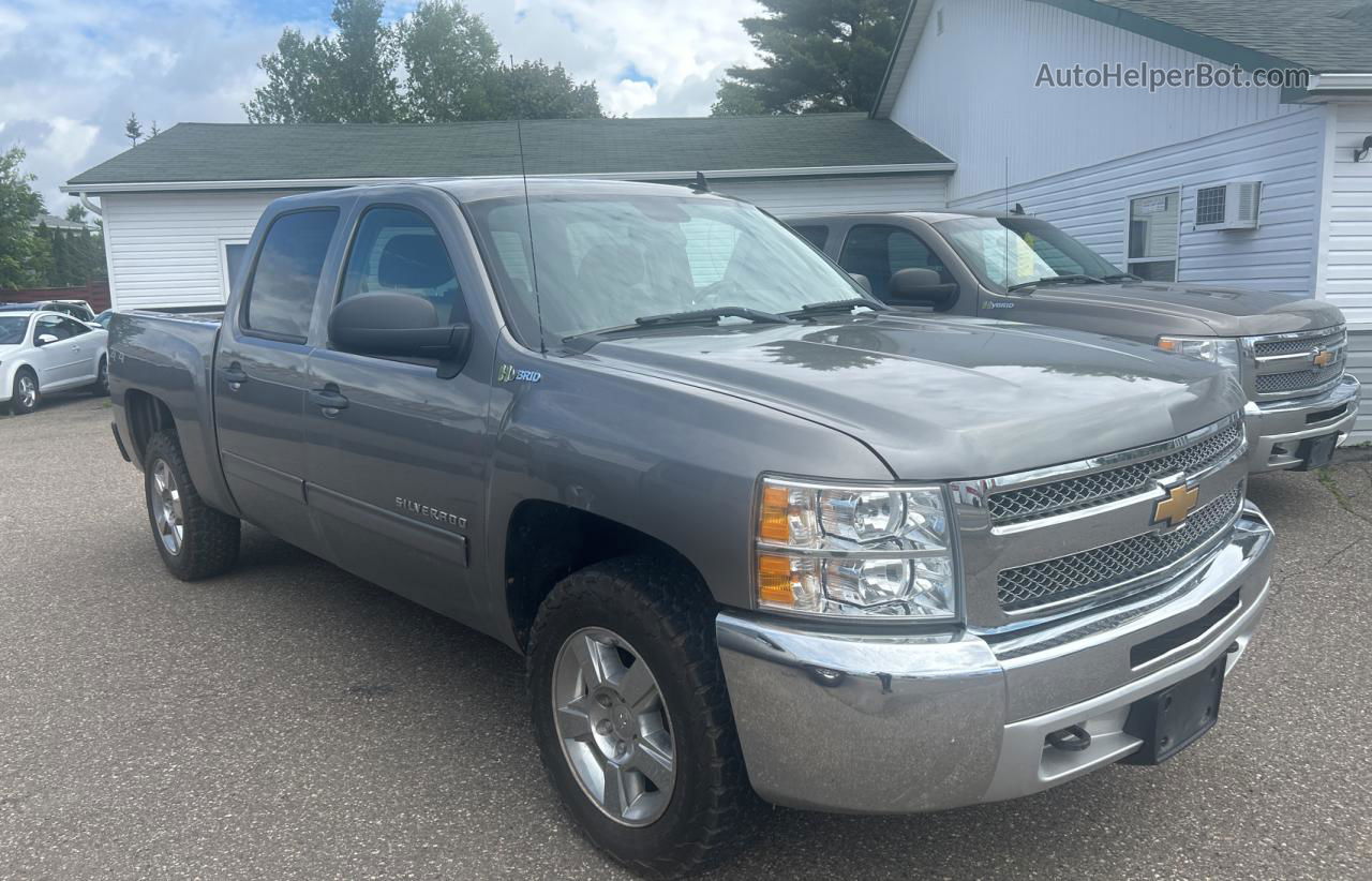 2013 Chevrolet Silverado K1500 Hybrid Gray vin: 3GCUKUEJ9DG273802