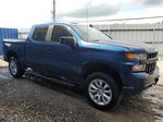 2019 Chevrolet Silverado K1500 Custom Blue vin: 3GCUYBEF8KG140332