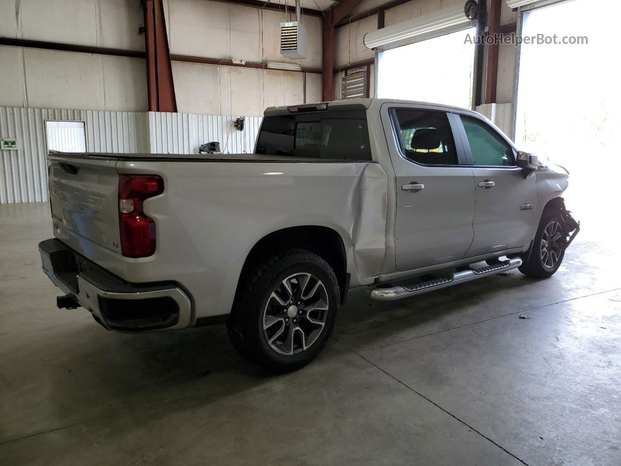 2019 Chevrolet Silverado K1500 Lt Silver vin: 3GCUYDED2KG157265