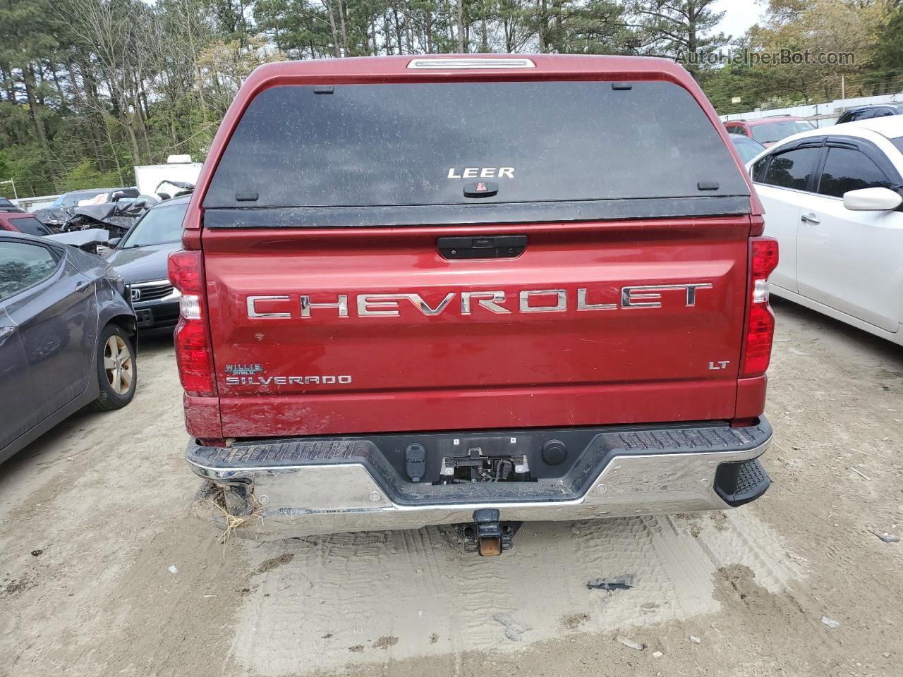 2019 Chevrolet Silverado K1500 Lt Red vin: 3GCUYDED6KG221226