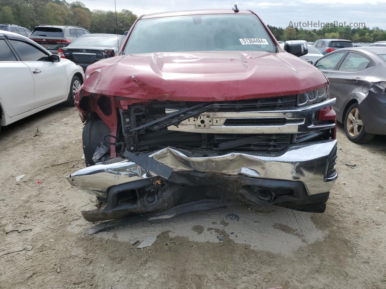 2019 Chevrolet Silverado K1500 Lt Red vin: 3GCUYDED6KG221226