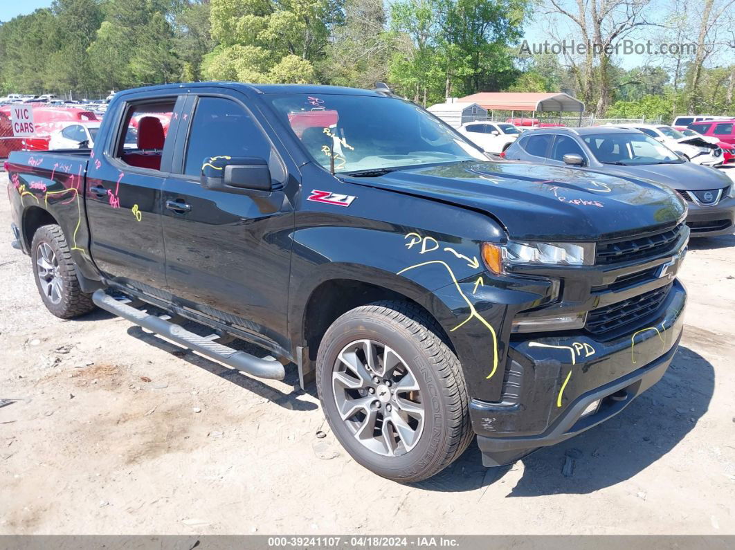 2019 Chevrolet Silverado 1500 Rst Black vin: 3GCUYEED1KG120262