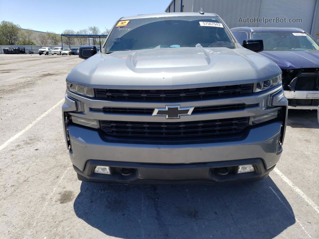 2019 Chevrolet Silverado K1500 Rst Gray vin: 3GCUYEED4KG307155