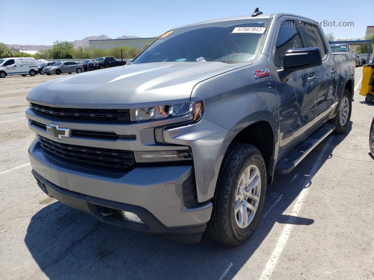 2019 Chevrolet Silverado K1500 Rst Серый vin: 3GCUYEED4KG307155