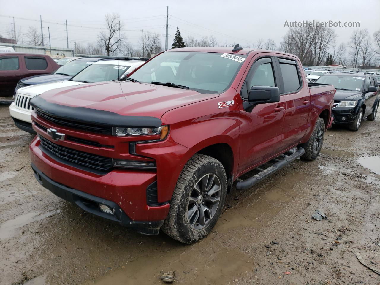 2019 Chevrolet Silverado K1500 Rst Red vin: 3GCUYEED8KG243511