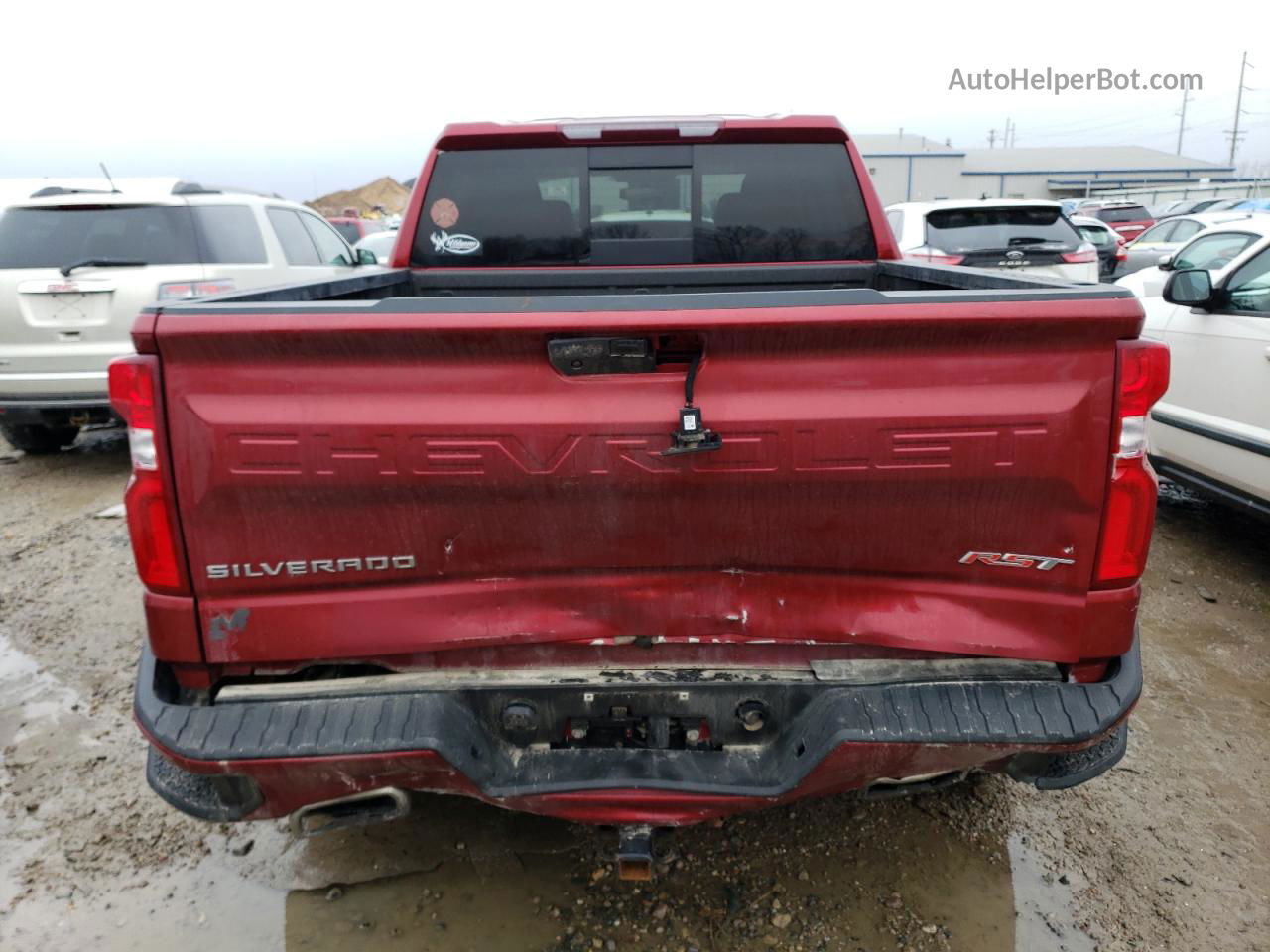 2019 Chevrolet Silverado K1500 Rst Red vin: 3GCUYEED8KG243511