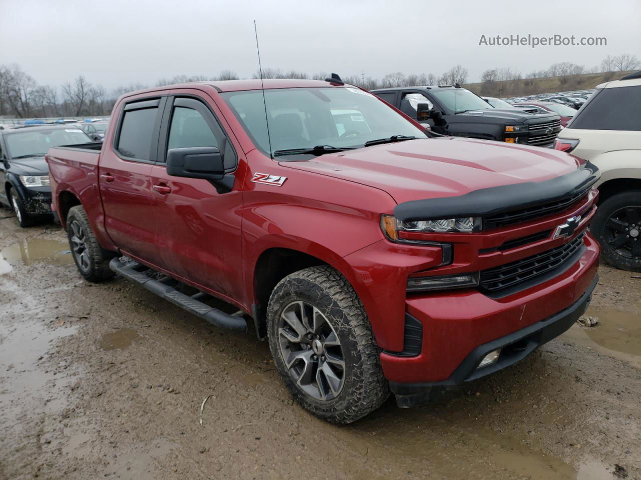 2019 Chevrolet Silverado K1500 Rst Red vin: 3GCUYEED8KG243511