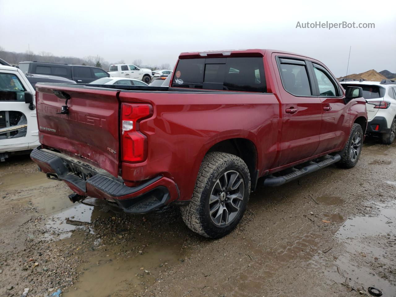 2019 Chevrolet Silverado K1500 Rst Red vin: 3GCUYEED8KG243511