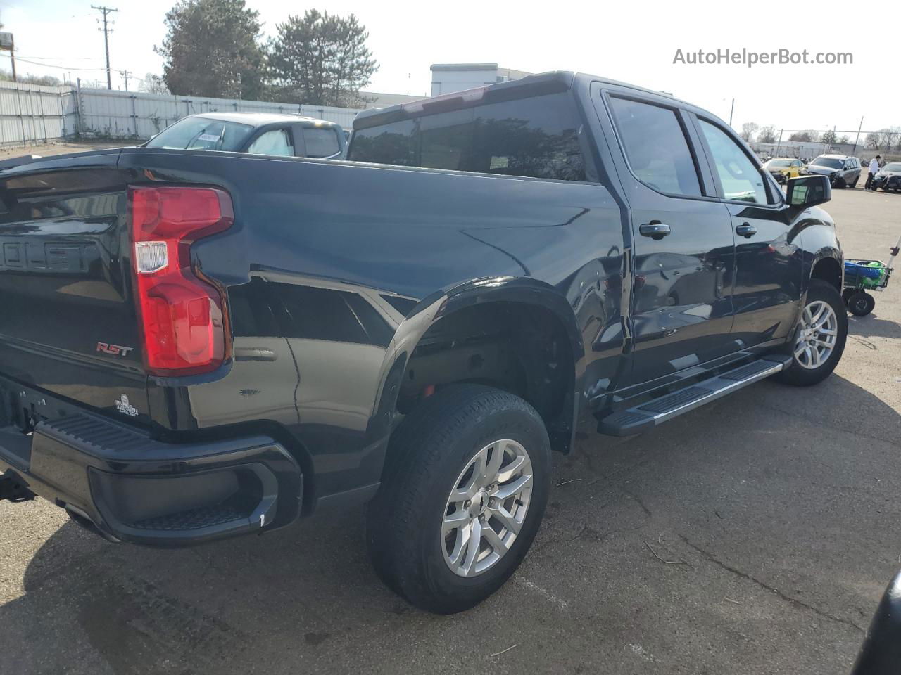 2019 Chevrolet Silverado K1500 Rst Black vin: 3GCUYEEDXKG229092