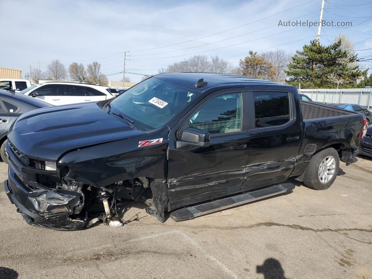 2019 Chevrolet Silverado K1500 Rst Black vin: 3GCUYEEDXKG229092