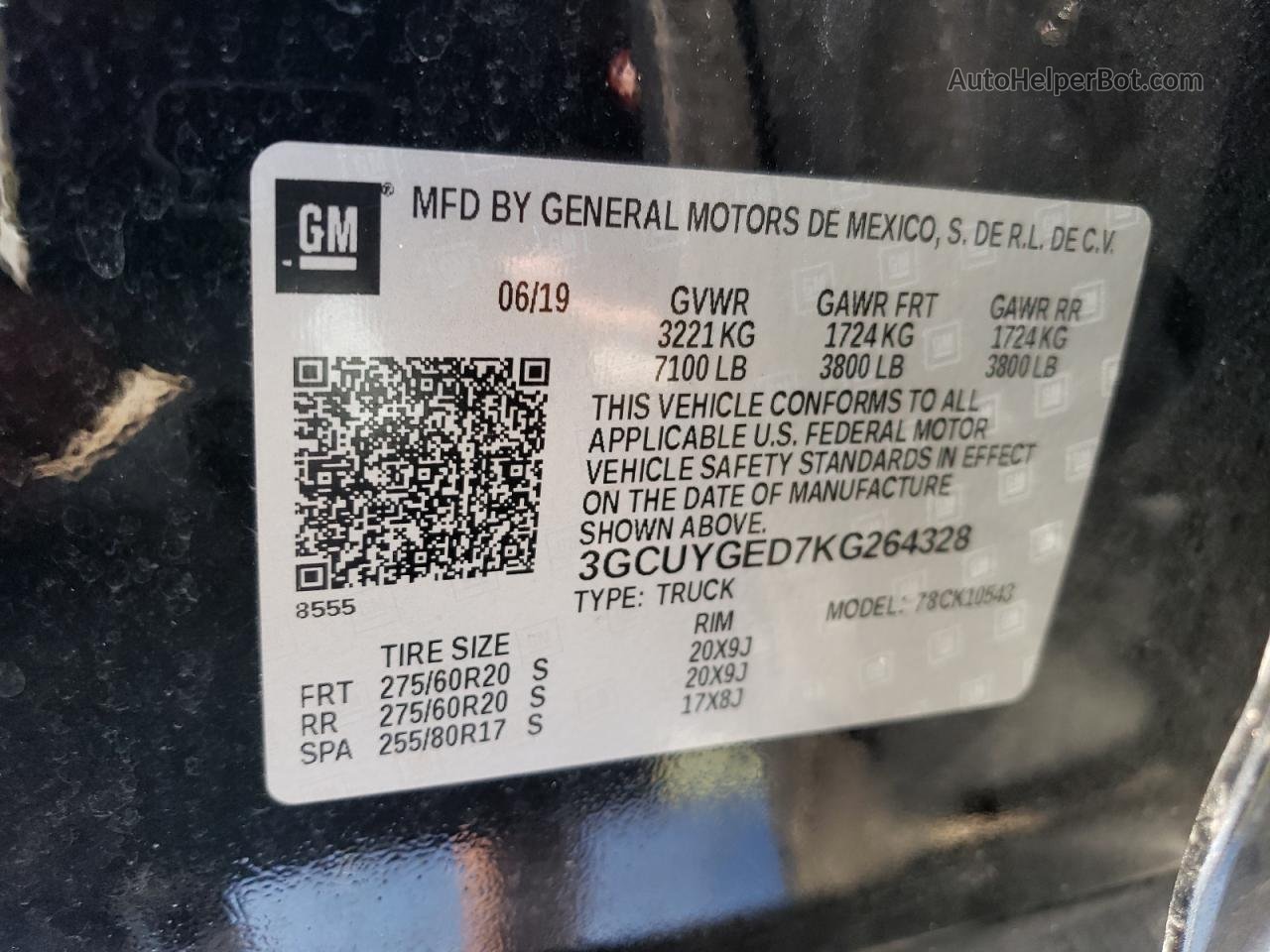 2019 Chevrolet Silverado K1500 Ltz Black vin: 3GCUYGED7KG264328