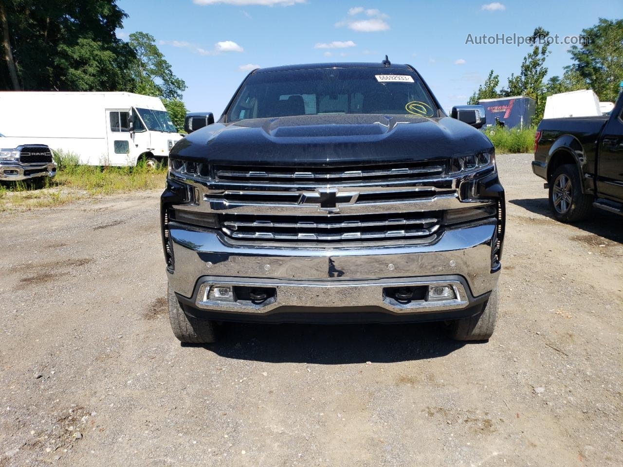 2019 Chevrolet Silverado K1500 Ltz Black vin: 3GCUYGED7KG264328