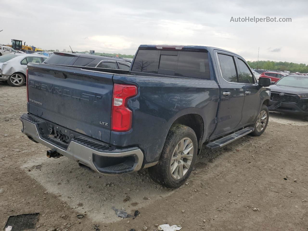 2019 Chevrolet Silverado K1500 Ltz Синий vin: 3GCUYGEL7KG242448