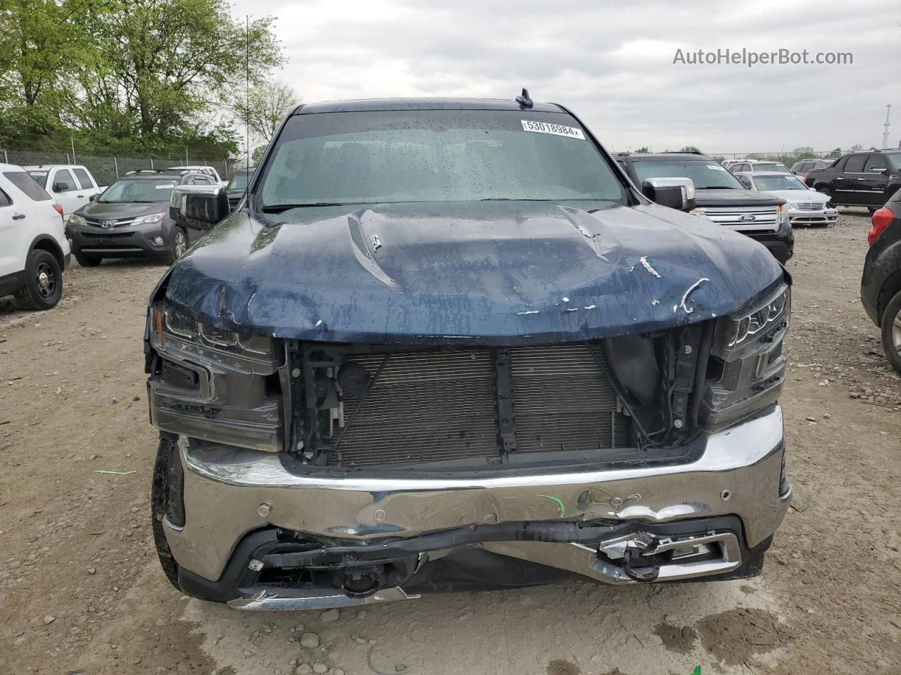 2019 Chevrolet Silverado K1500 Ltz Синий vin: 3GCUYGEL7KG242448