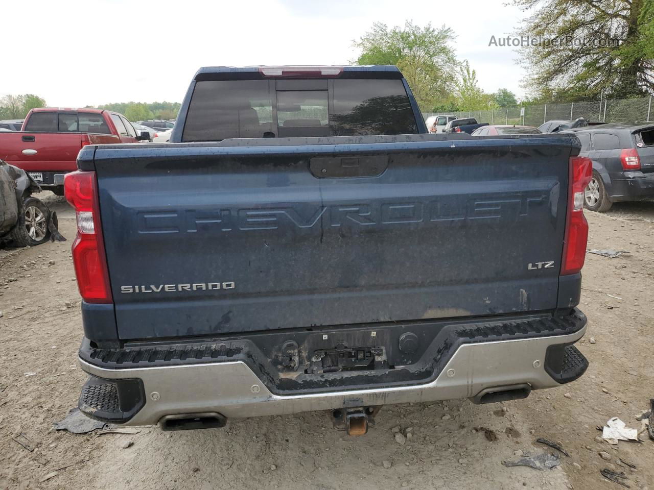 2019 Chevrolet Silverado K1500 Ltz Blue vin: 3GCUYGEL7KG242448