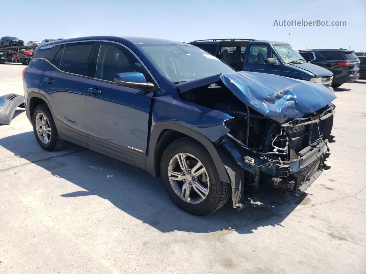 2019 Gmc Terrain Sle Blue vin: 3GKALMEV0KL340461