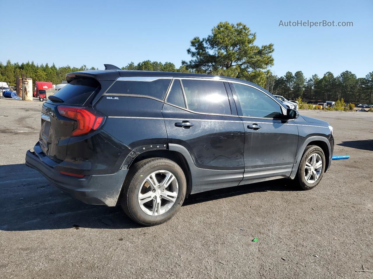 2019 Gmc Terrain Sle Черный vin: 3GKALMEV1KL106555