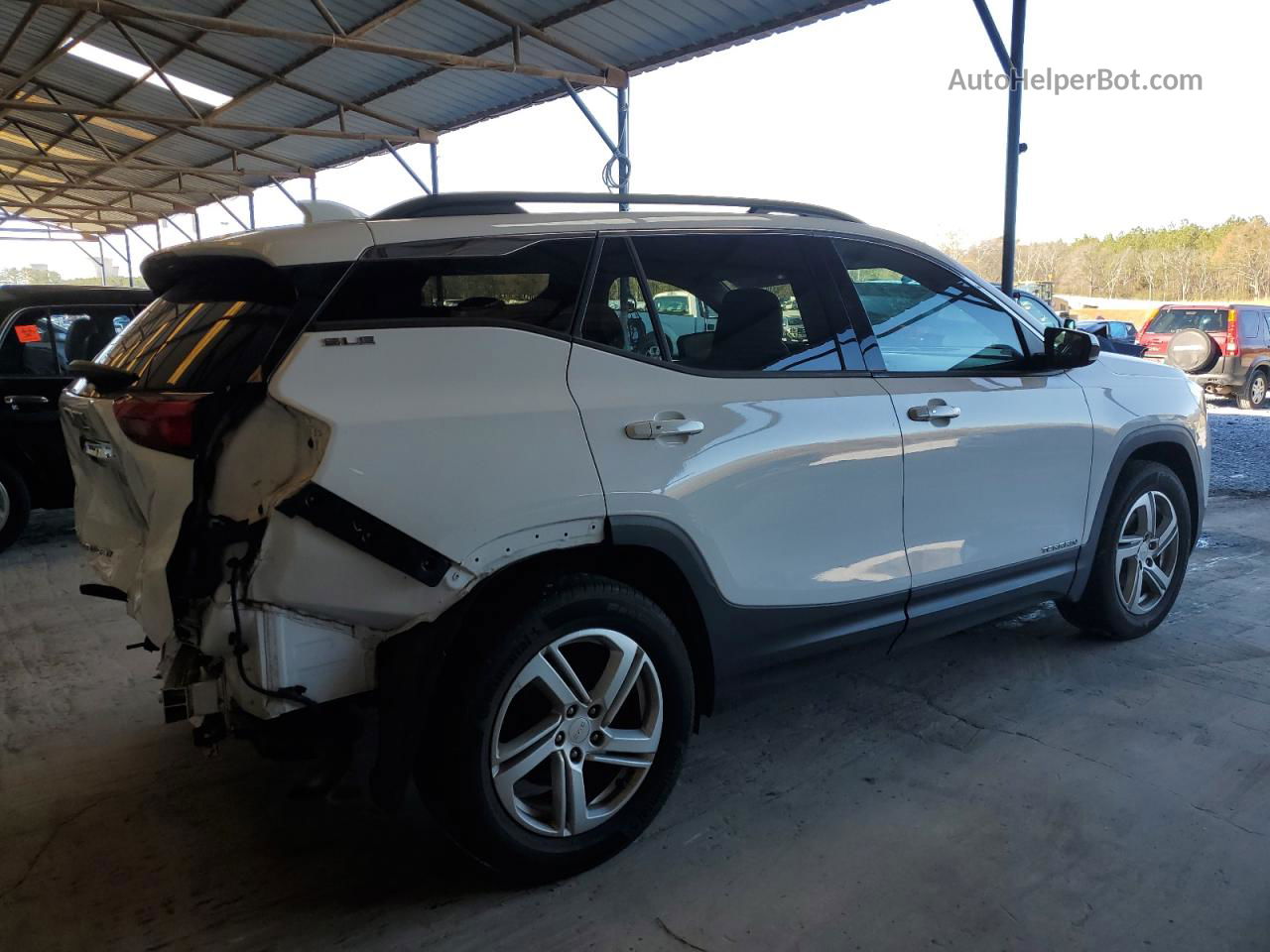 2019 Gmc Terrain Sle White vin: 3GKALMEV1KL113697