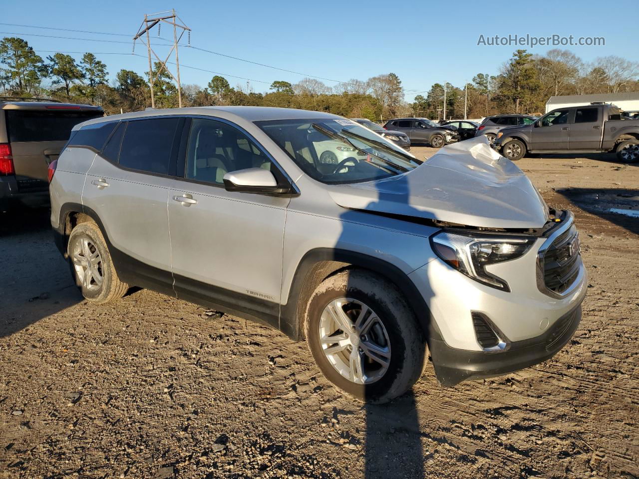 2019 Gmc Terrain Sle Silver vin: 3GKALMEV1KL124134