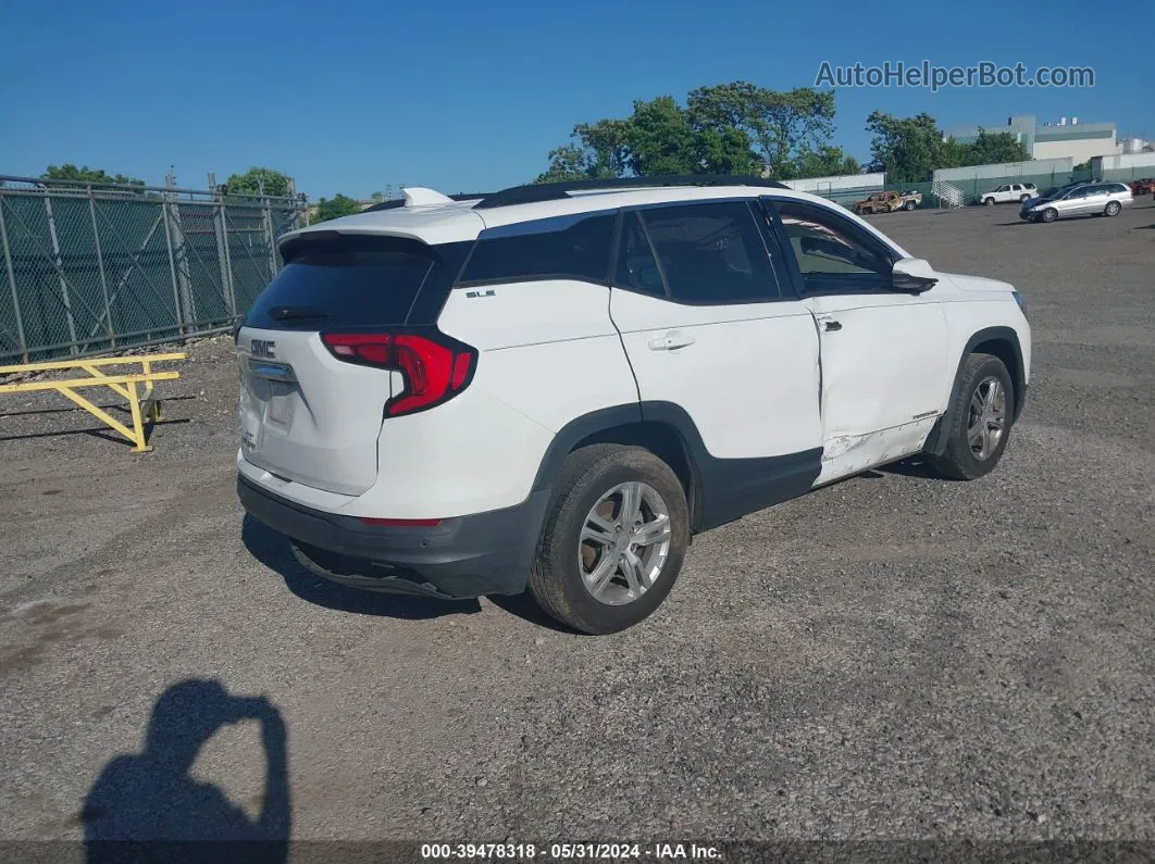 2019 Gmc Terrain Sle White vin: 3GKALMEV1KL137062